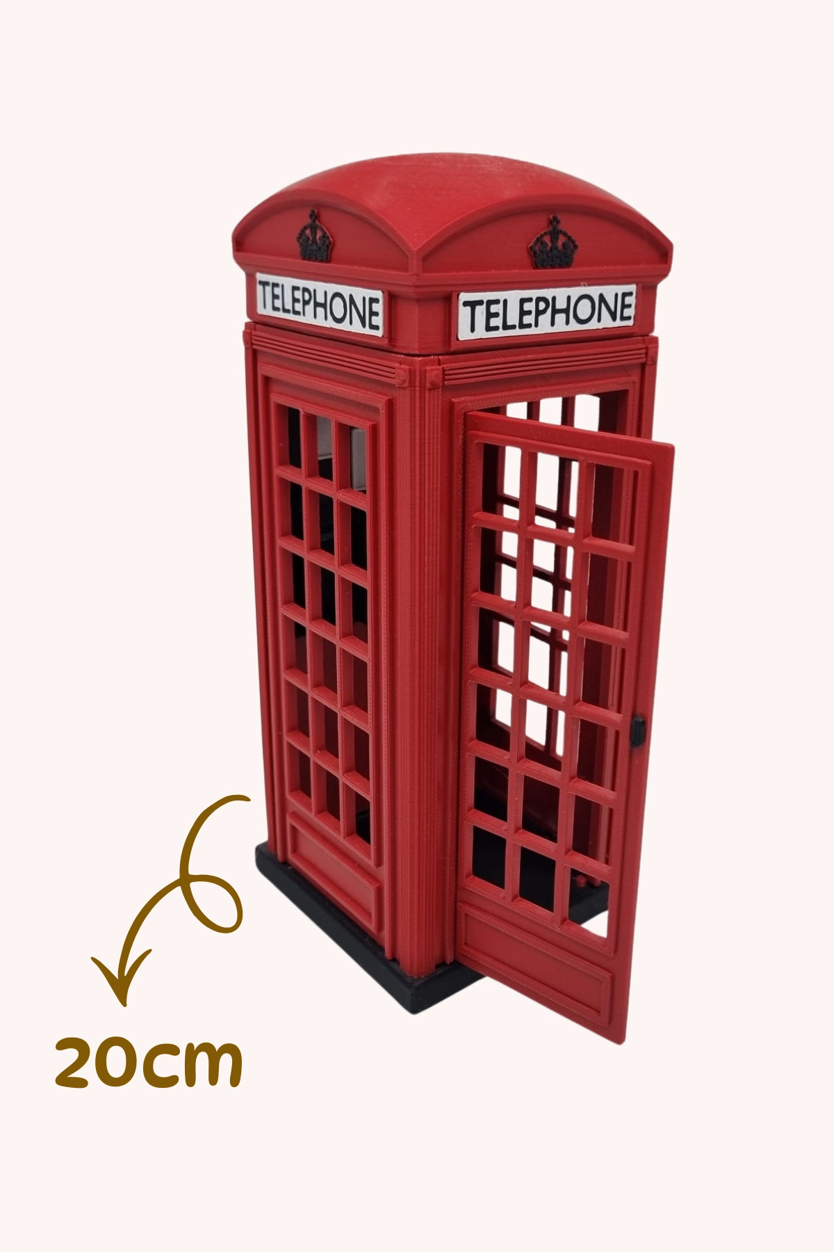 Telefon Kulübesi Dekoratif Maket - 3D Baskı